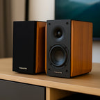 110W RMS DSP Wood Bluetooth Sound Box HDMI ARC Optical with 2 Woofers Powerful Tweeters Powerful Remote Control Bivolt