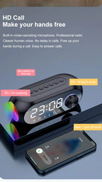 Alarm  Radio FM Bluetooth portátil Caixa De Som Sound Box Music Mini Woofers