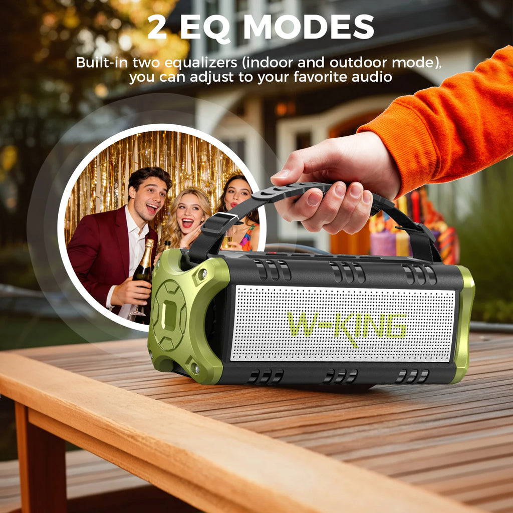 D8mini portátil Bluetooth Speaker, 30W RMS Music , 2550 mAh Battery, aprova de-agua Box,24 horas de bateria