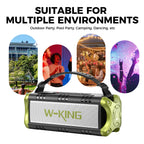 D8mini portátil Bluetooth Speaker, 30W RMS Music , 2550 mAh Battery, aprova de-agua Box,24 horas de bateria