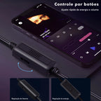 caixa de som para computador com led rgb