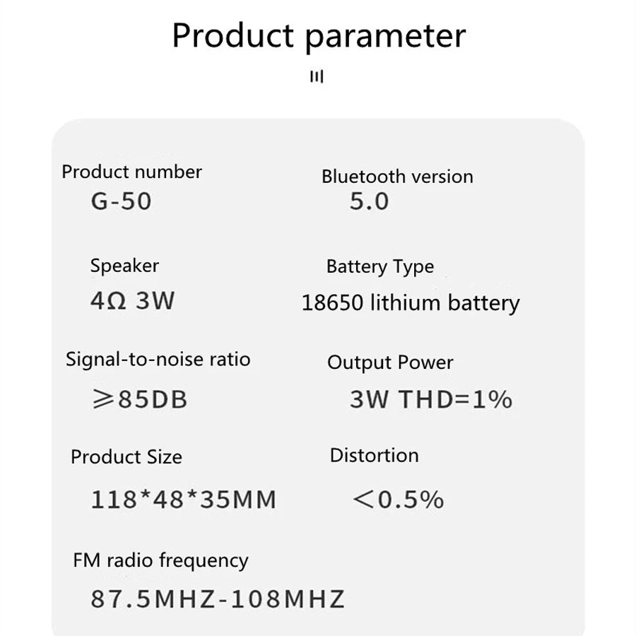 Alarm  Radio FM Bluetooth portátil Caixa De Som Sound Box Music Mini Woofers