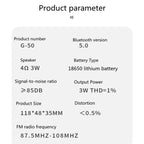 Alarm  Radio FM Bluetooth portátil Caixa De Som Sound Box Music Mini Woofers