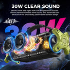 D8mini portátil Bluetooth Speaker, 30W RMS Music , 2550 mAh Battery, aprova de-agua Box,24 horas de bateria