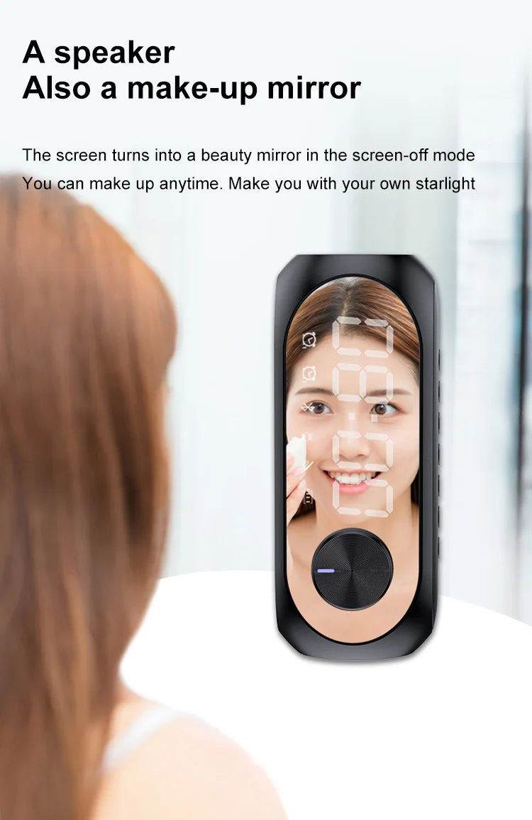 Alarm  Radio FM Bluetooth portátil Caixa De Som Sound Box Music Mini Woofers