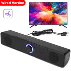 4D Computer Speaker Bar Stereo Sound Subwoofer Bluetooth Speaker For Macbook Laptop Notebook PC Music Player Wired Loudspeaker