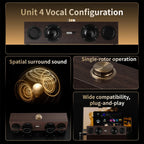 C02 Multimedia Speaker Bluetooth Speaker Wired/Bluetooth 2 caixas  Retro Tv, Computador, e Mobile Phone