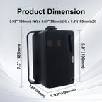 3.5'' Passive Outdoor Speakers Wired Waterproof 200W 3 Way Premium Mountable Wall Mount Speakers For Patio Marine Boat