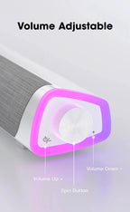 4D Computer Speaker Bar Stereo Sound Subwoofer Bluetooth Speaker For Macbook Laptop Notebook PC Music Player Wired Loudspeaker