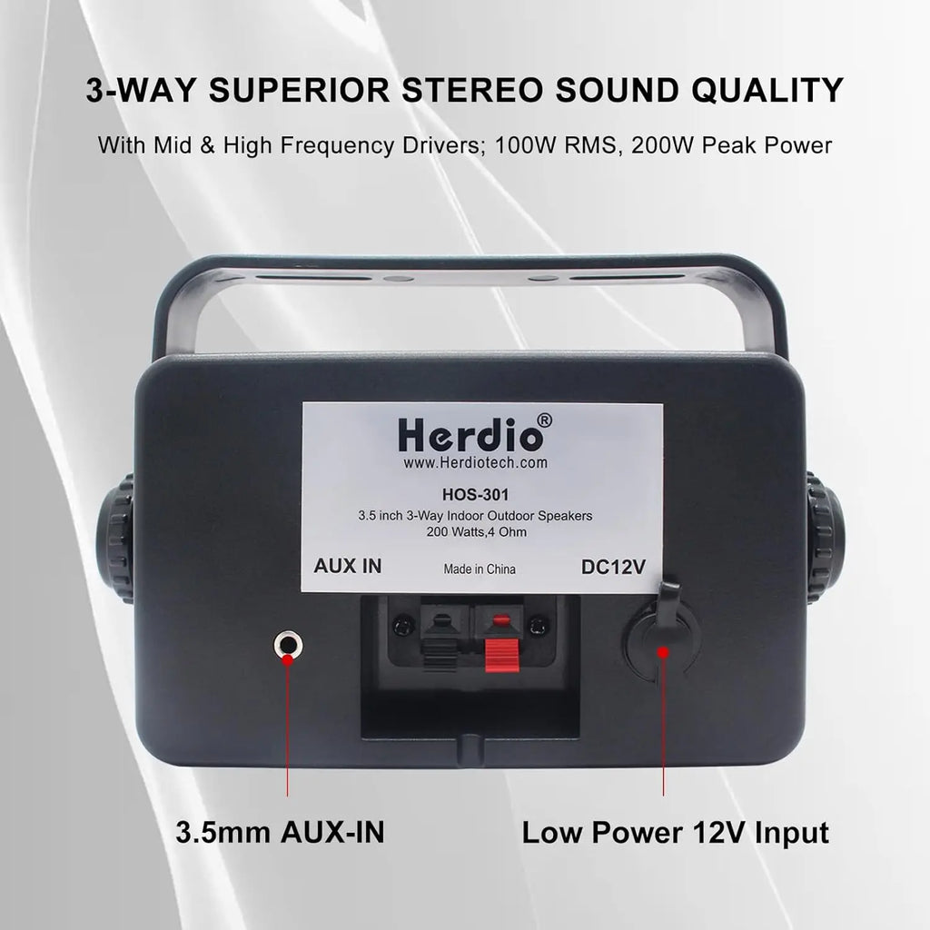 3.5" Bluetooth aprova de água 200W 3 Way Upgrade Premium