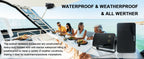 3.5'' Passive Outdoor Speakers Wired Waterproof 200W 3 Way Premium Mountable Wall Mount Speakers For Patio Marine Boat