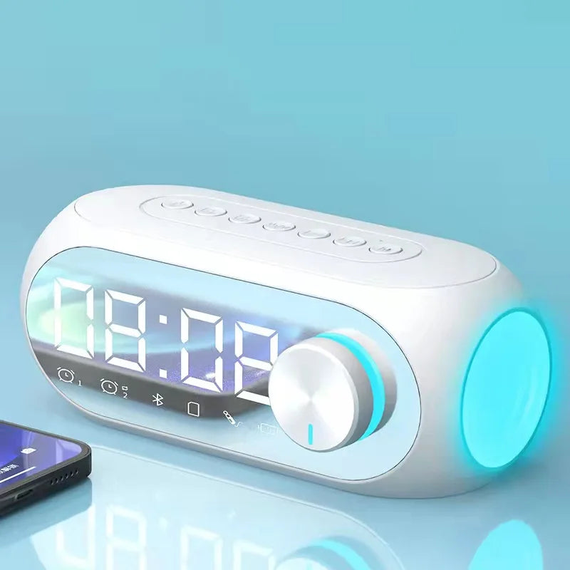 Alarm  Radio FM Bluetooth portátil Caixa De Som Sound Box Music Mini Woofers