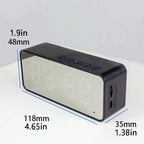 Alarm  Radio FM Bluetooth portátil Caixa De Som Sound Box Music Mini Woofers