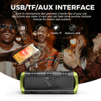 D8mini portátil Bluetooth Speaker, 30W RMS Music , 2550 mAh Battery, aprova de-agua Box,24 horas de bateria