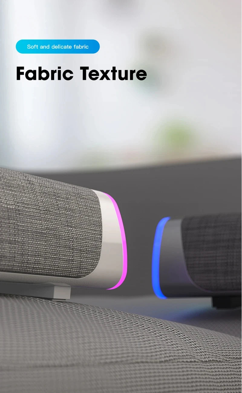 4D Computer Speaker Bar Stereo Sound Subwoofer Bluetooth Speaker For Macbook Laptop Notebook PC Music Player Wired Loudspeaker