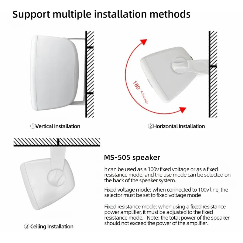 30W 100V High Adjustable Voltage Sound Box